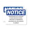Signmission Trespassing Or Loitering In And Around School OSHA Notice Sign, Plastic, 10in W x 7in L, 2PK OS-2PACK-NS-P-710-L-18736 - alternate 1